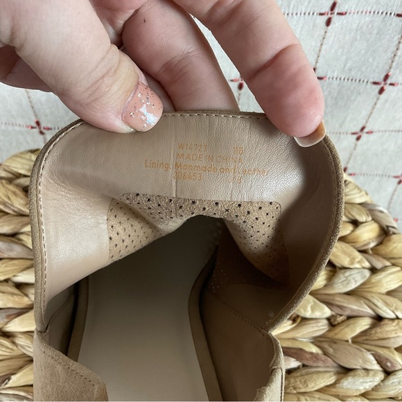 Cole Haan “Callista” Open Toe Sling Suede Bootie Tan Perforated Suede Womens 11 - Picture 10 of 10